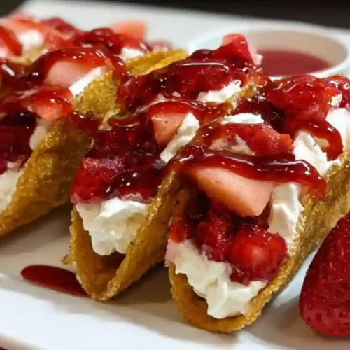 Strawberry Cheesecake Tacos