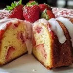 Strawberry Cream Cheese Pound Cake