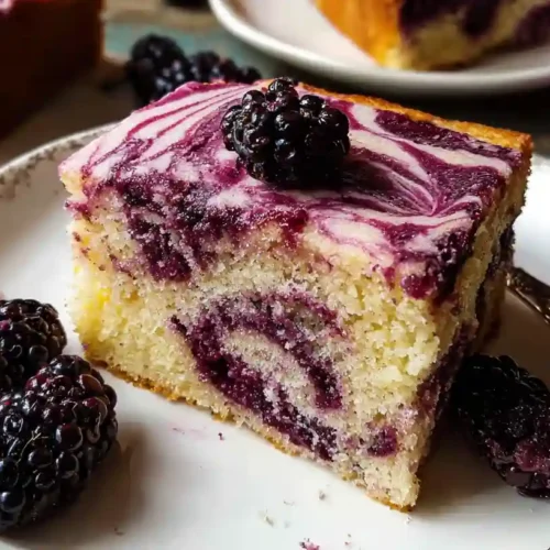 Swirled Blackberry Lavender Sheet Cake