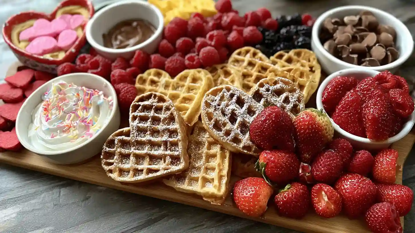 Valentine’s Day Waffle Board
