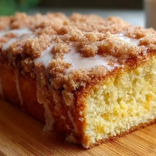 Vanilla Eggnog Bread with Crumb Topping