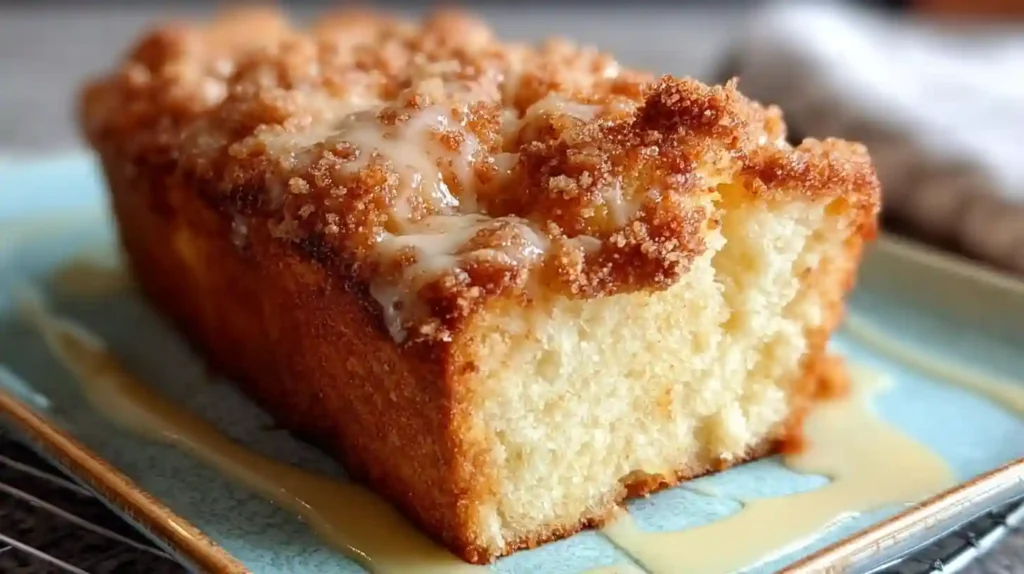 Vanilla Eggnog Bread with Crumb Topping