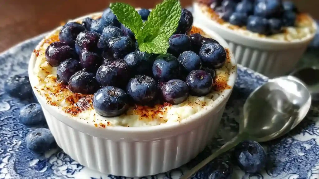 Baked Blueberry Cottage Cheese Bowls