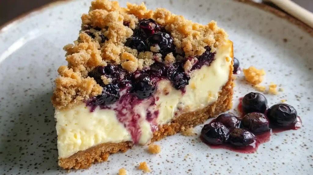 Blueberry Crumble Cheesecake