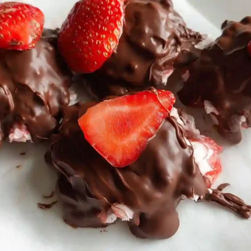 Chocolate Strawberry Yogurt Clusters