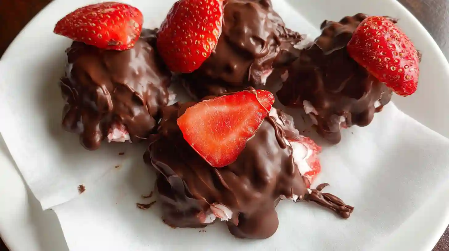 Chocolate Strawberry Yogurt Clusters