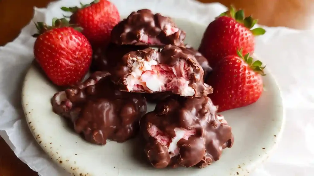 Chocolate Strawberry Yogurt Clusters