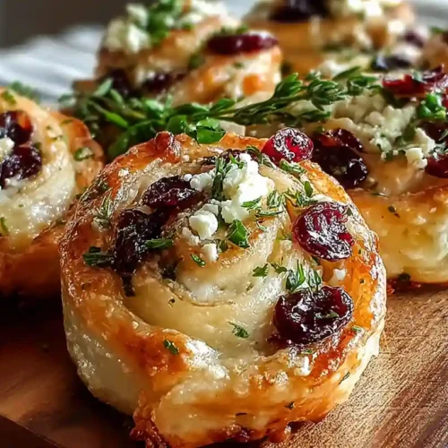 Cranberry Feta Pinwheels Party Appetizer