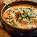 Crock Pot Creamy Chicken Parmesan Soup