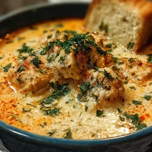 Crock Pot Creamy Chicken Parmesan Soup
