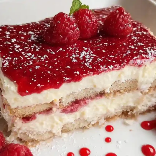 Fresh Raspberry Tiramisu