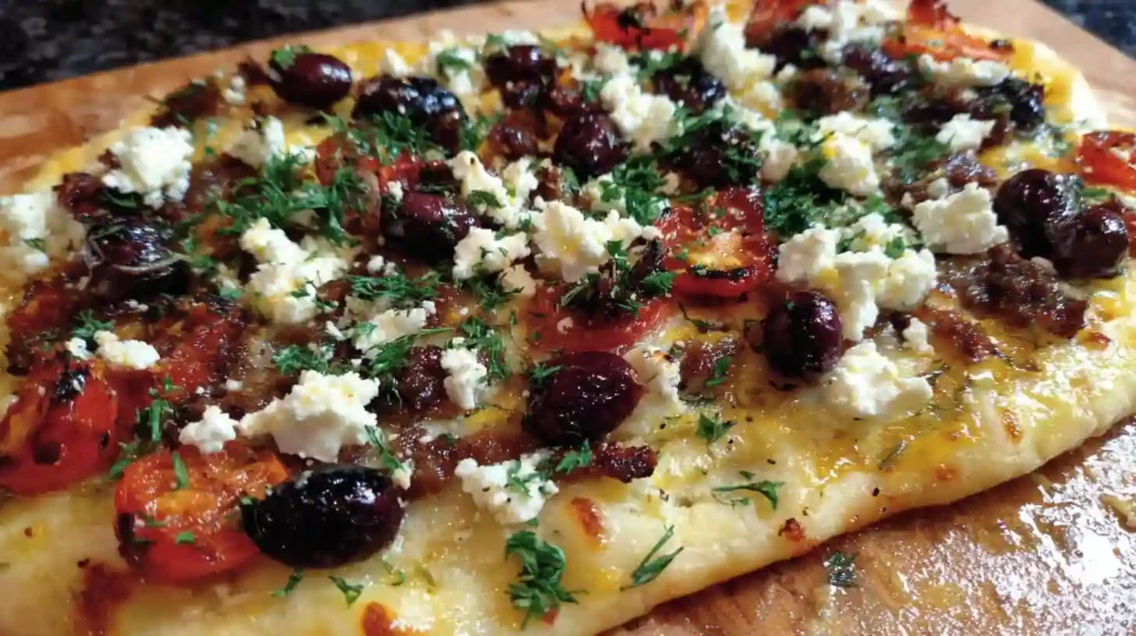 Homemade Mediterranean Flatbread