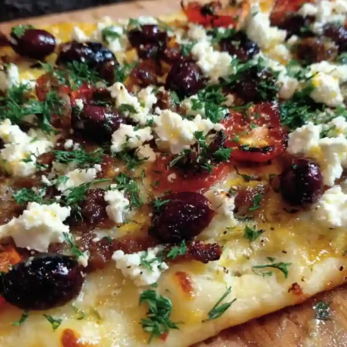 Homemade Mediterranean Flatbread