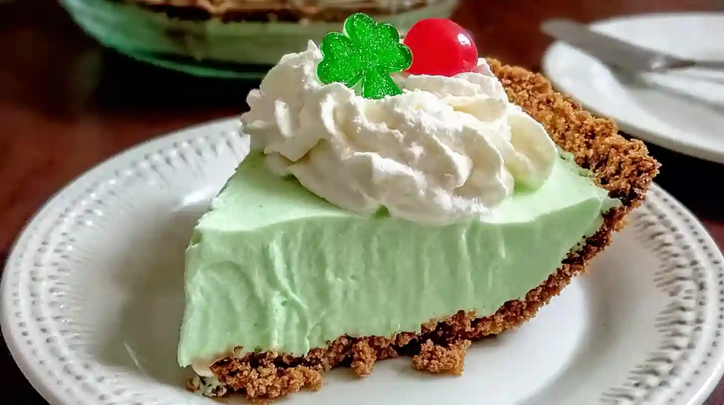 No-Bake Shamrock Shake Pie