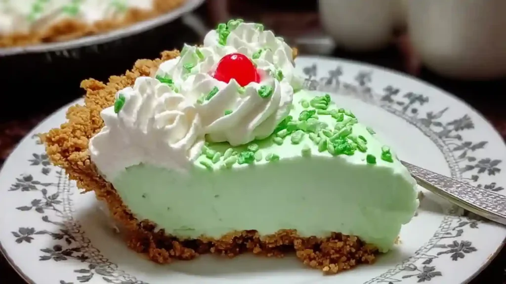No-Bake Shamrock Shake Pie