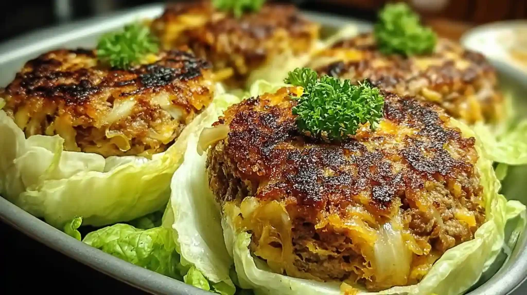 Oven-Baked Cabbage Burgers
