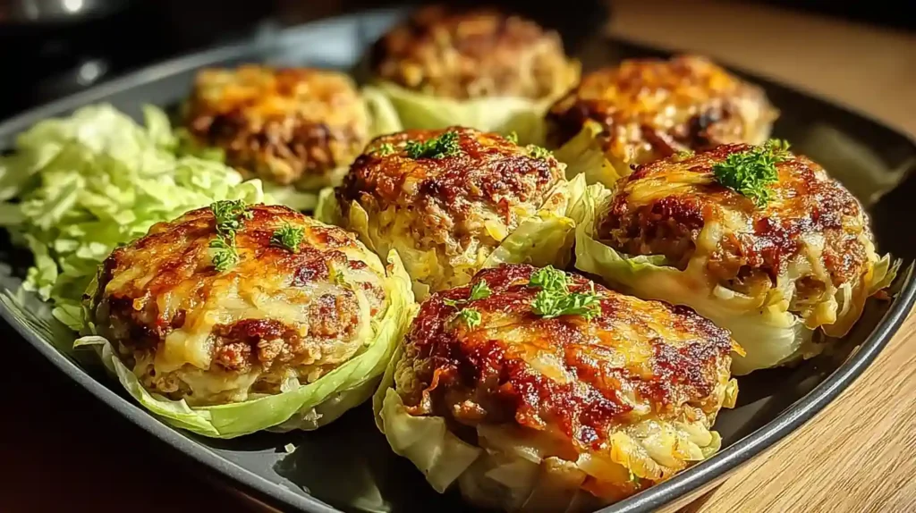 Oven-Baked Cabbage Burgers