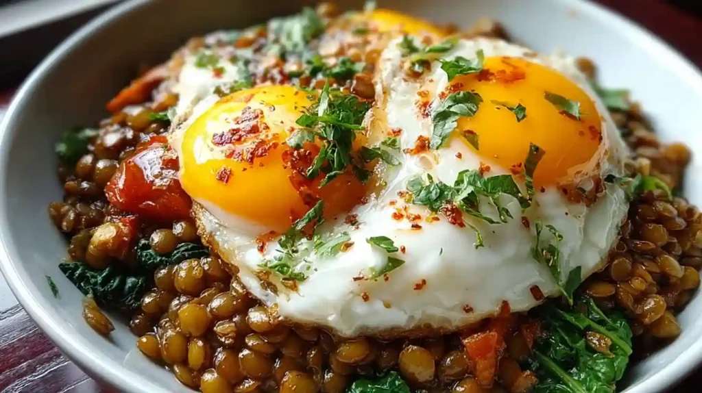 Savory Lentil Breakfast Bowl