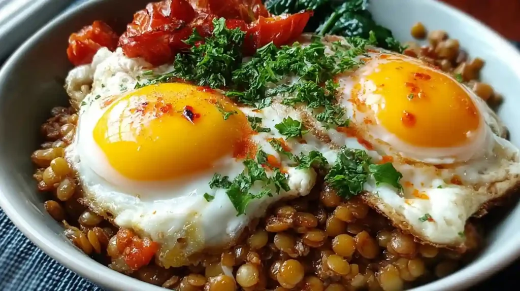 Savory Lentil Breakfast Bowl