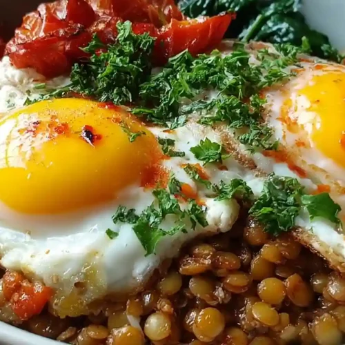 Savory Lentil Breakfast Bowl