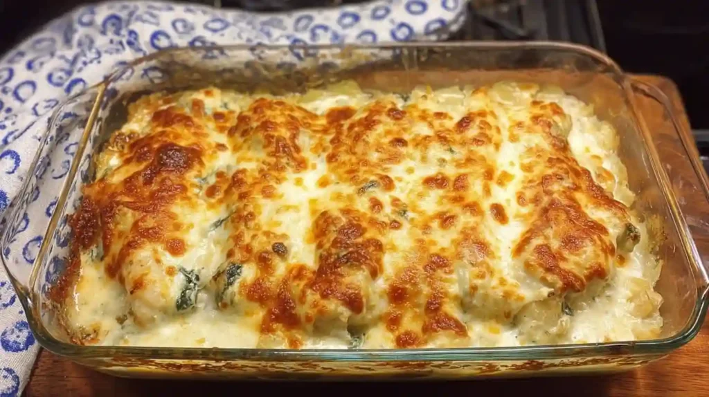 Spinach Artichoke Chicken Bake