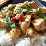 Basil Chicken with Coconut Curry Sauce