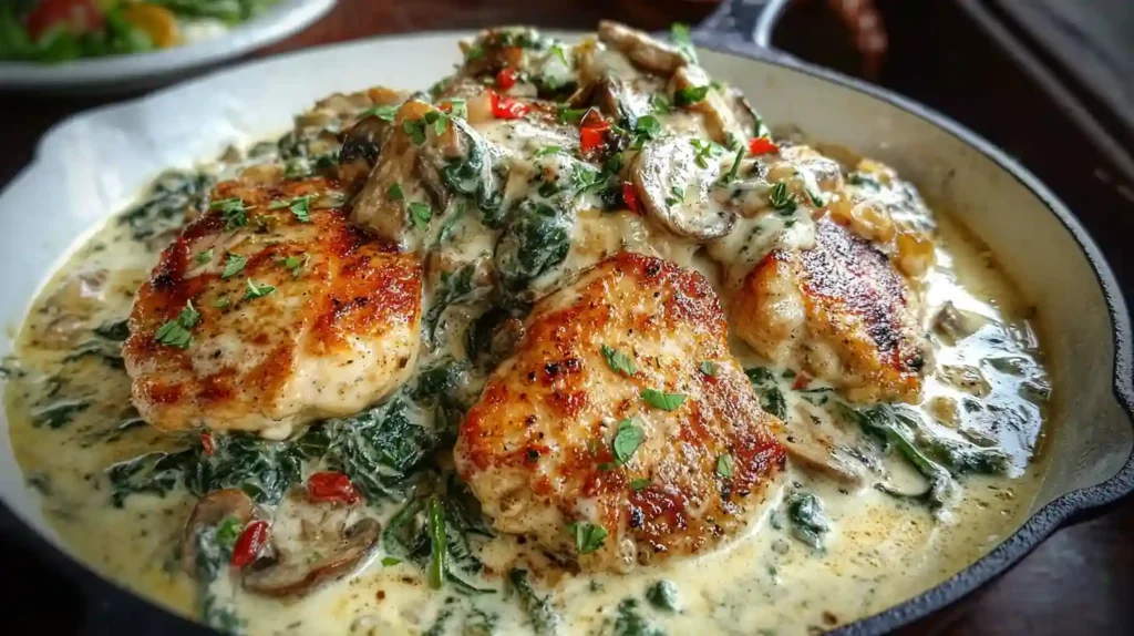 Creamy Mediterranean Chicken Skillet