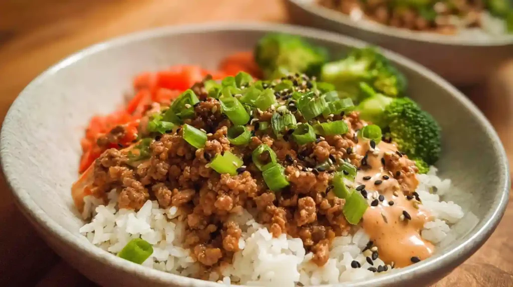 Ground Turkey Rice Bowls