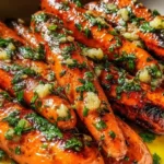 Honey Garlic Butter Roasted Carrots