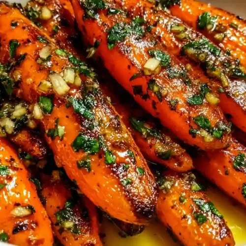 Honey Garlic Butter Roasted Carrots