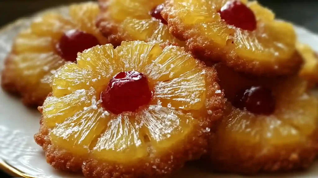 Pineapple Upside Down Sugar Cookies