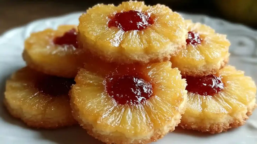 Pineapple Upside Down Sugar Cookies