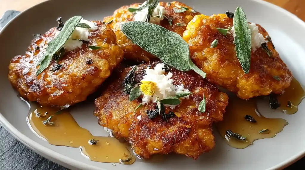 Sage Honey Pumpkin Fritters