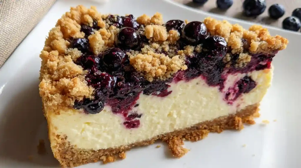 Blueberry Crumble Cheesecake