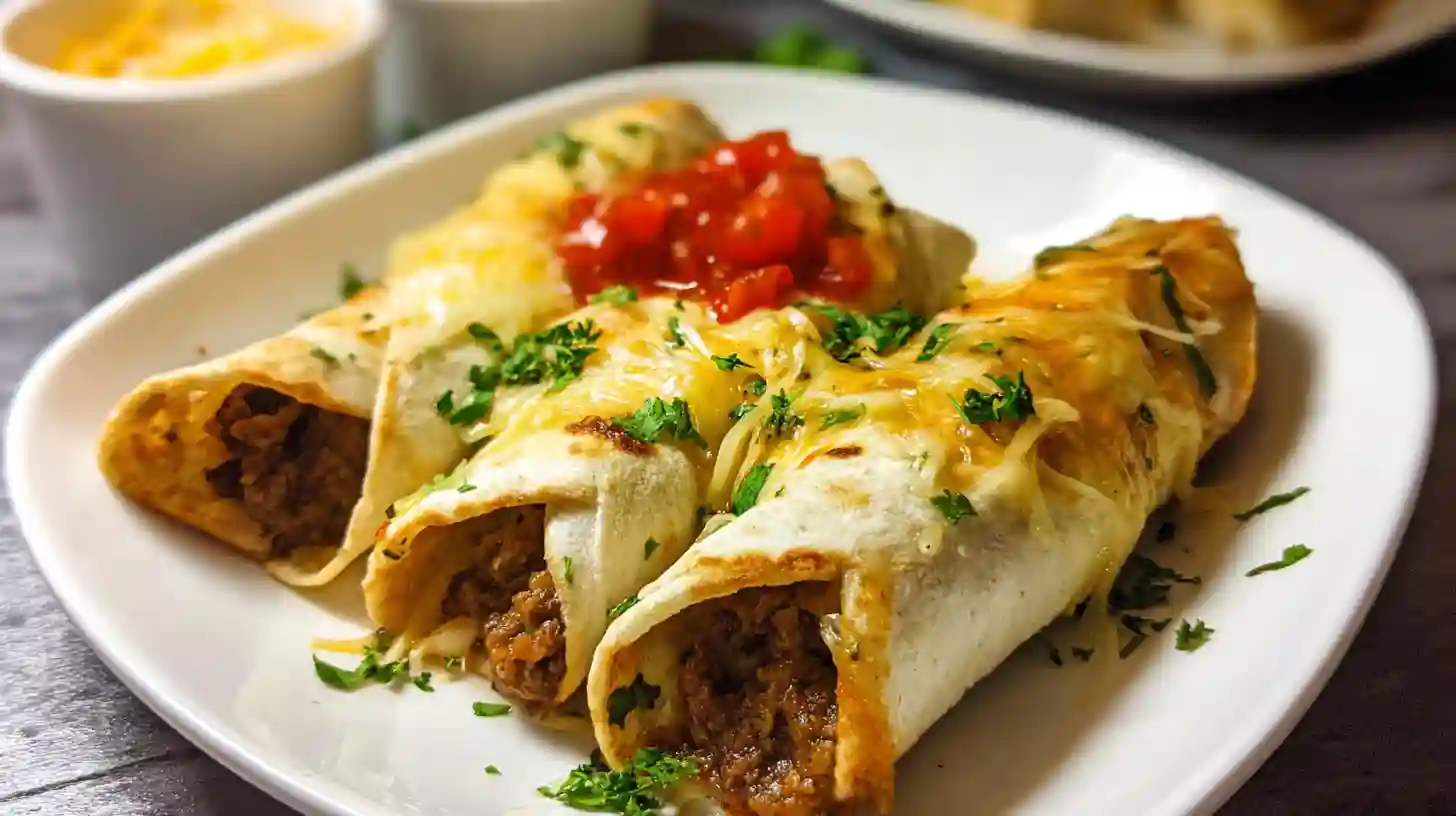 Cheesy Beef Flautas