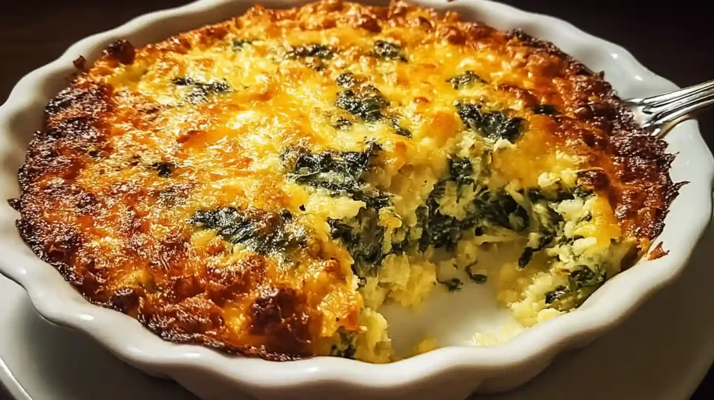 Cheesy Italian Spinach Bake