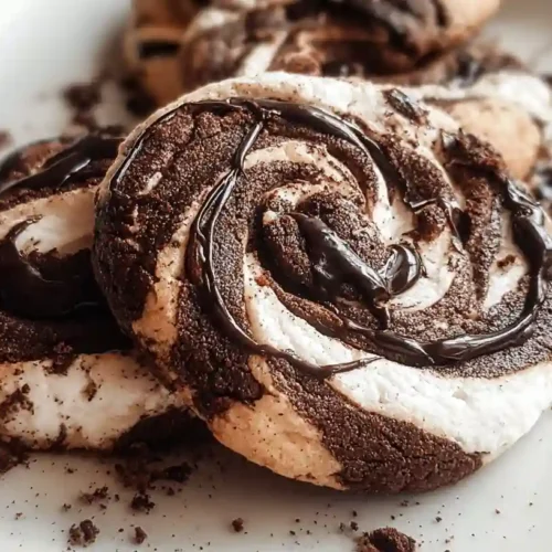 Chocolate Marshmallow Swirl Cookies