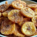 Cinnamon-Sugar Air Fryer Banana Chips