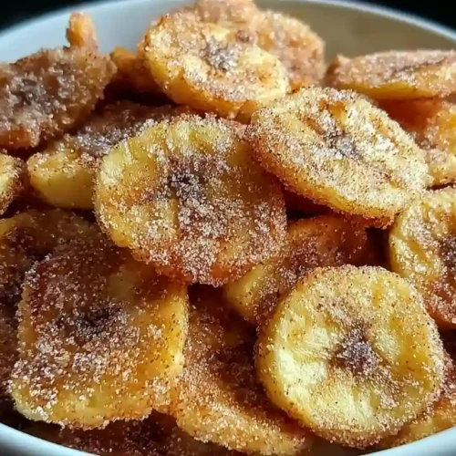Cinnamon-Sugar Air Fryer Banana Chips