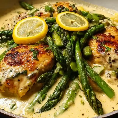Creamy Lemon Chicken with Asparagus