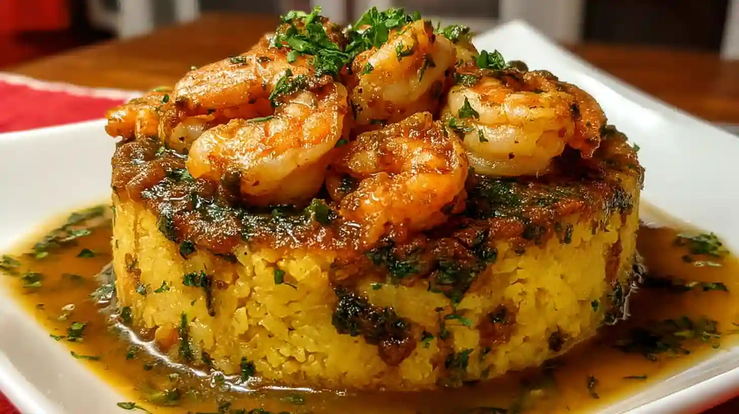 Garlic Shrimp Mofongo