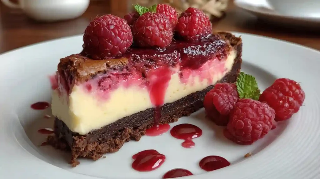 Himbeer-Brownie-Cheesecake