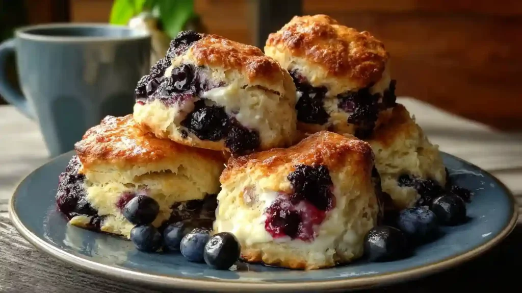 Homemade Blueberry Biscuits