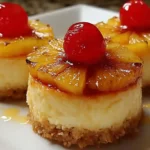 Mini Pineapple Upside-Down Cheesecakes