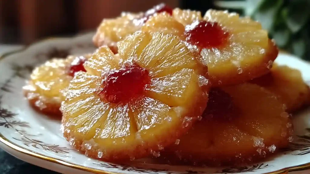 Pineapple Upside Down Sugar Cookies