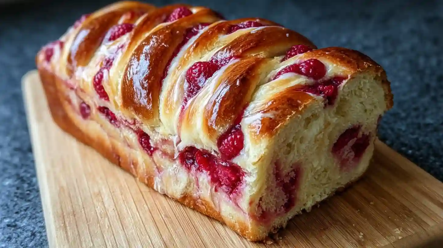 Raspberry Swirl Brioche Loaf Recipe