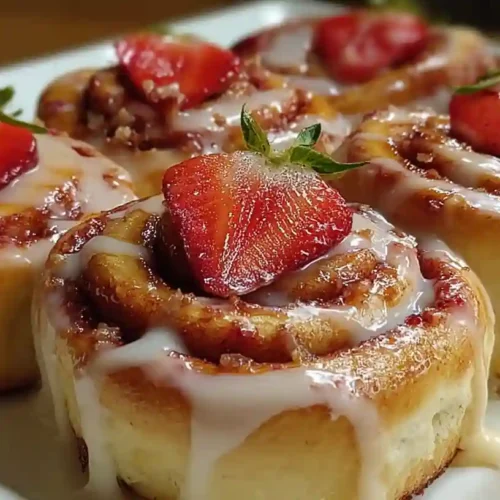 Strawberry Cheesecake Cinnabon Rolls