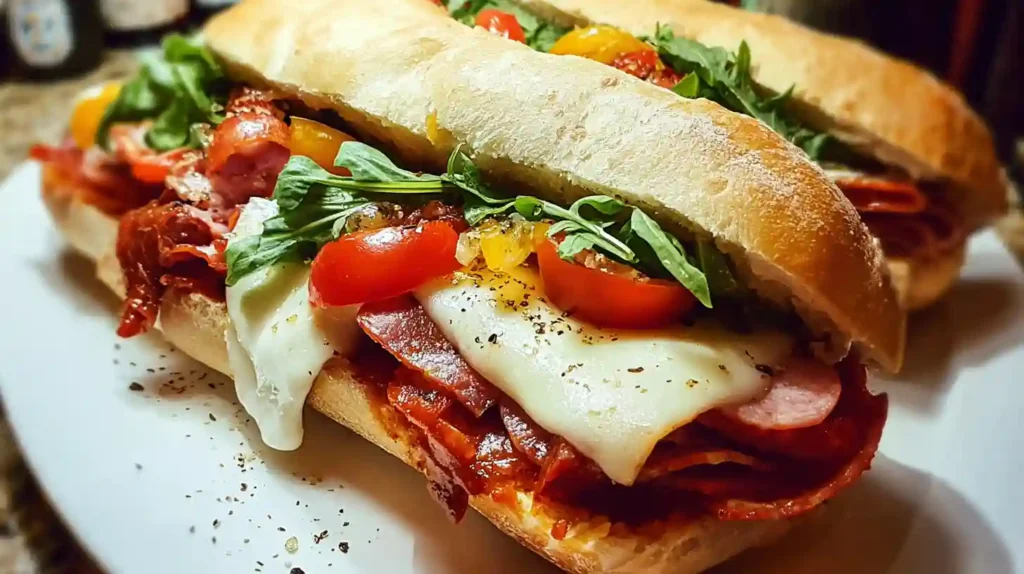 Baked Italian Grinder Sandwiches