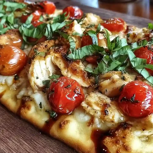 Chicken Caprese Flatbread