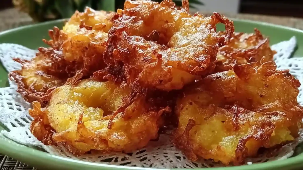 Crispy Pineapple Fritters